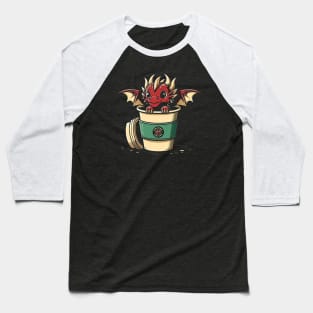 Dragon Coffee Baseball T-Shirt